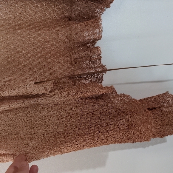 Ombre knit ruffle tie front cardigan - Picture 4 of 9